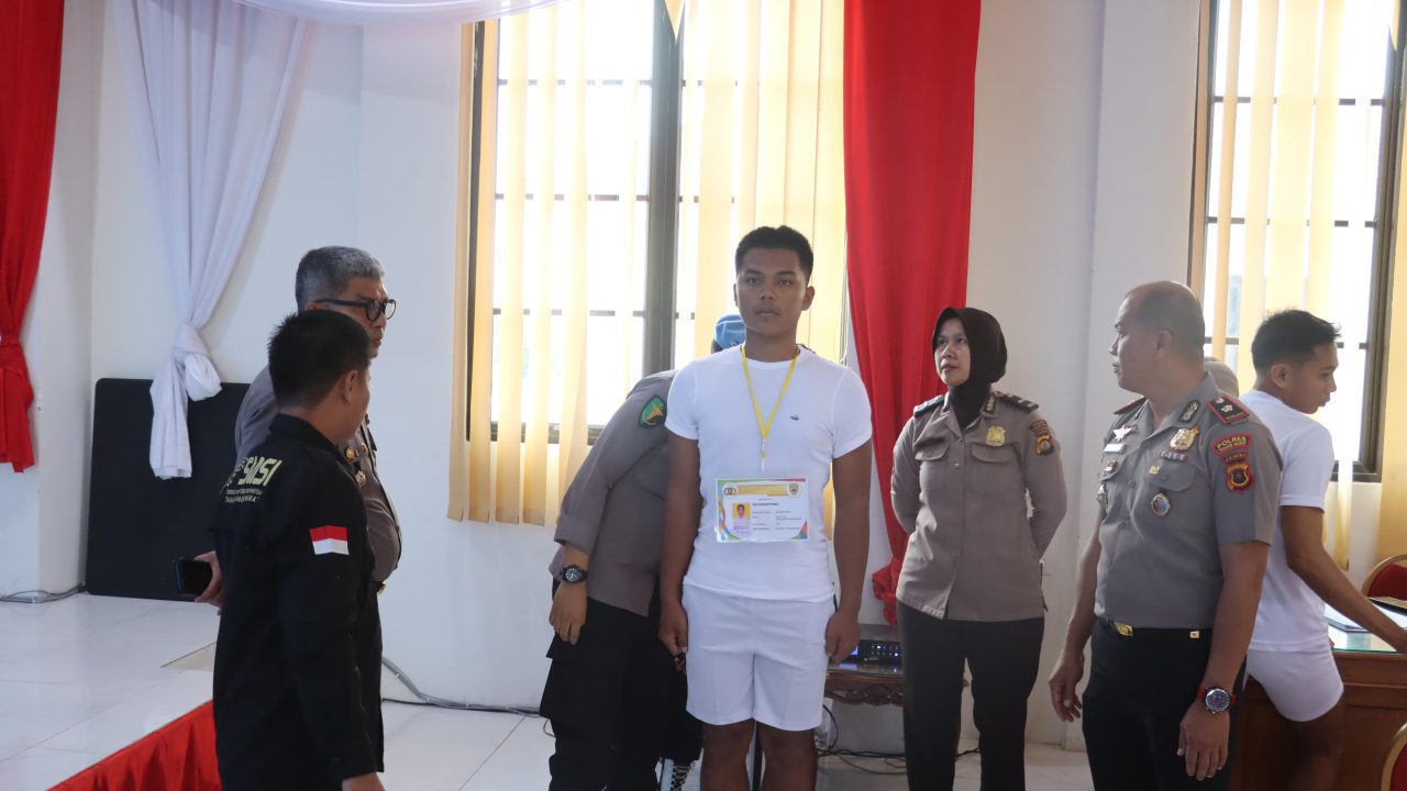 Rikmin Awal Penerimaan Polri 2026 Dimulai, 63 Peserta Diverifikasi di Polres Tanjab Barat