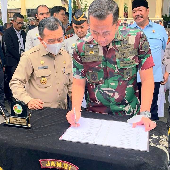 Kasrem 042/Gapu Hadiri Pemusnahan Barang Bukti Narkoba di Mapolda Jambi