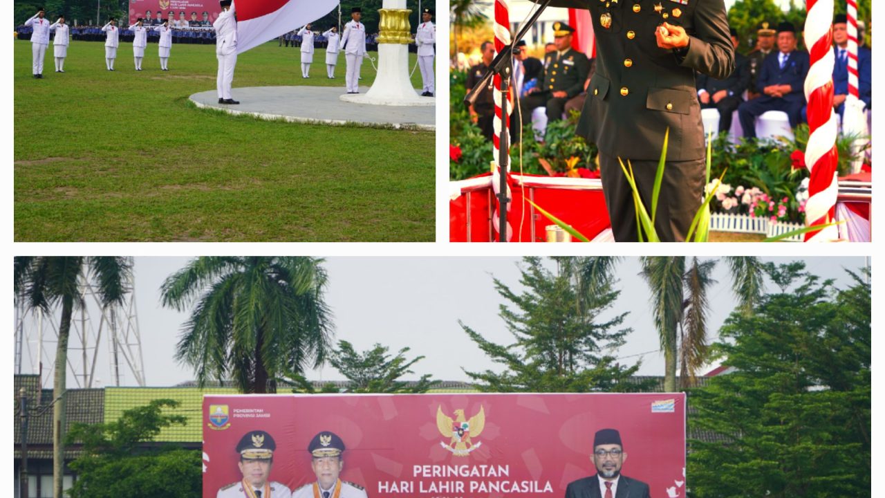 Danrem 042/Gapu Pimpin Upacara Hari Lahir Pancasila 2026