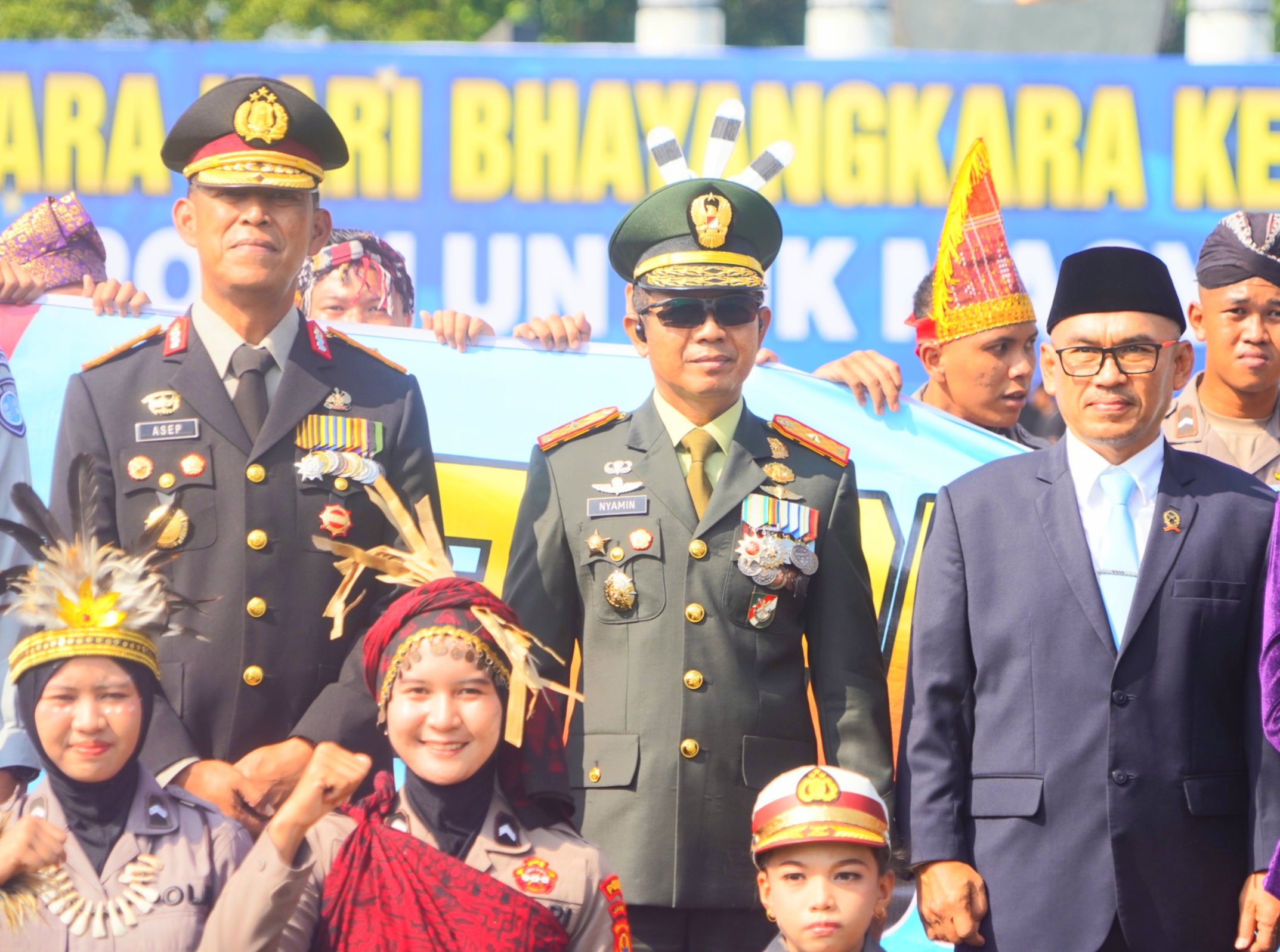Danrem 042/Gapu Hadiri Upacara Hari Bhayangkara Ke-80,